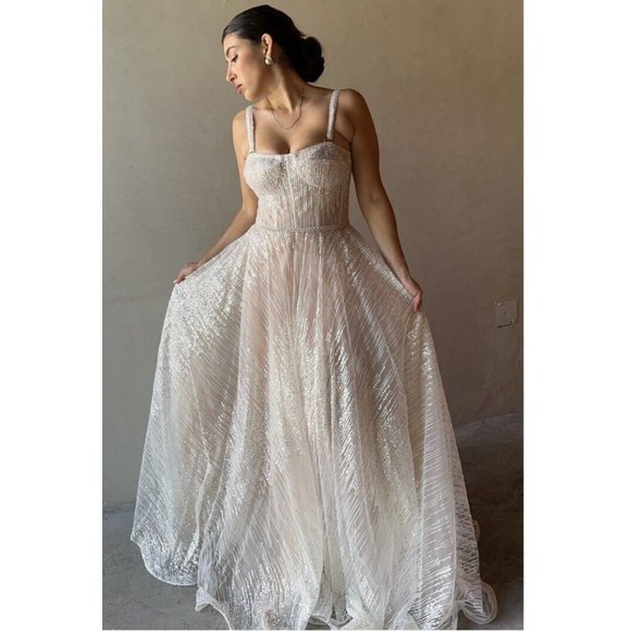 Bronx and Banco Mademoiselle Bridal Gown White Wedding - Picture 1 of 16